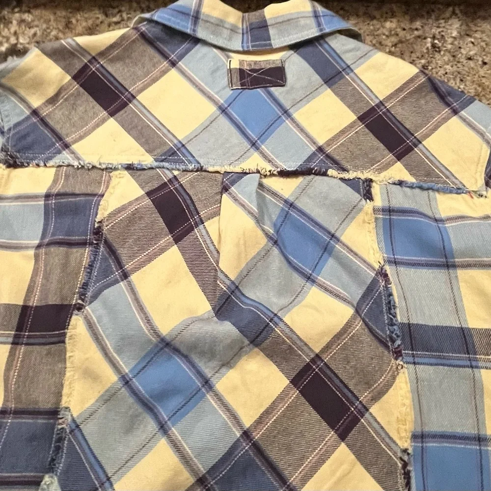 NWT Free People Layla Plaid Shirt